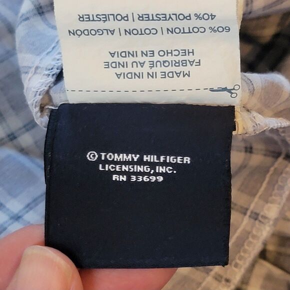 Tommy Hilfiger 4 Pc Sheet Set Blue Full Flat Fitted 2 Cases 14" Deep Pockets - Picture 9 of 9